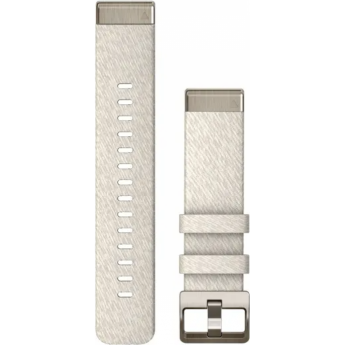 Ремешок GARMIN QUICKFIT 20 WATCH BANDS CREAM HEATHERED NYLON WITH SOFT GOLD HARDWARE Ремешок GARMIN QUICKFIT 20 WATCH BANDS CREAM HEATHERED NYLON WITH SOFT GOLD HARDWARE
