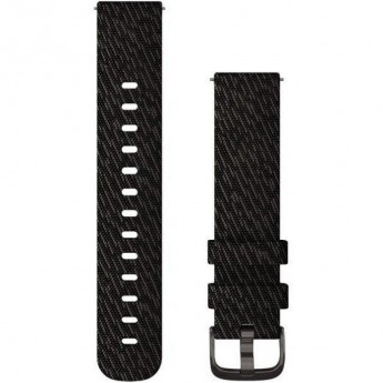 Ремешок сменный для GARMIN VIVOMOVE, STYLE, FABRIC, GRAPHITE, BLACK PEPPER